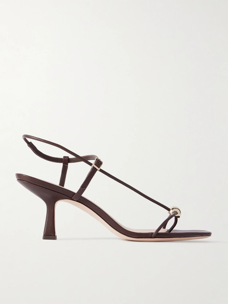  Loeffler Randall Loeffler Randall - Triana Embellished Leather Sandals - Dark Brown 