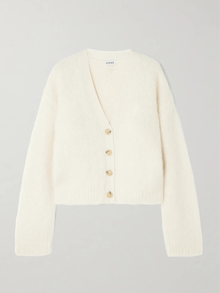  Loewe Loewe - Alpaca-blend Cardigan - White 
