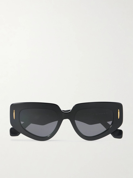  Loewe Loewe - Anagram Cat-eye Acetate Sunglasses - Black 