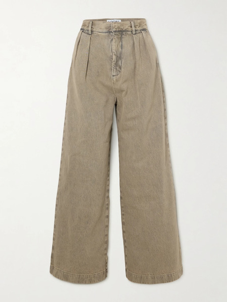 Loewe Loewe - Bleached High-rise Wide-leg Jeans - Sand 