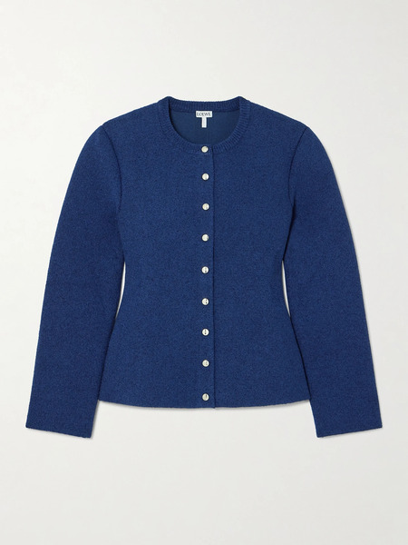  Loewe Loewe - Chenille Cardigan - Navy 