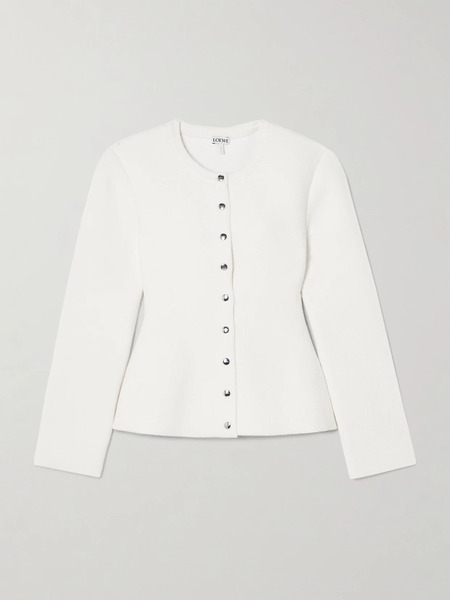  Loewe Loewe - Chenille Cardigan - White 