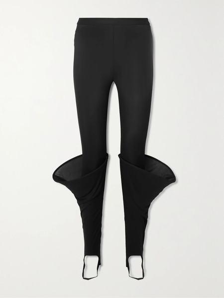  Loewe Loewe - Crepe Stirrup Leggings - Black 
