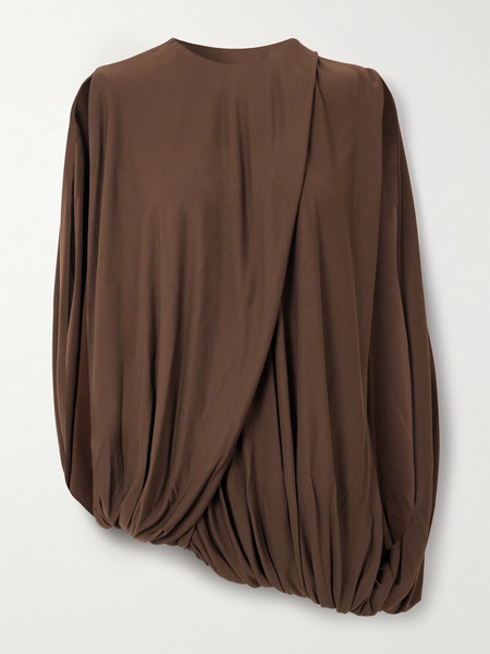  Loewe Loewe - Draped Jersey Blouse - Brown 