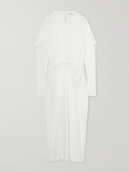  Loewe Loewe - Draped Jersey Maxi Dress - White 