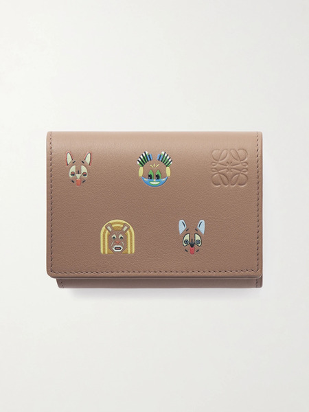  Loewe Loewe - + Louis Wain Cats Printed Leather Wallet - Sand 