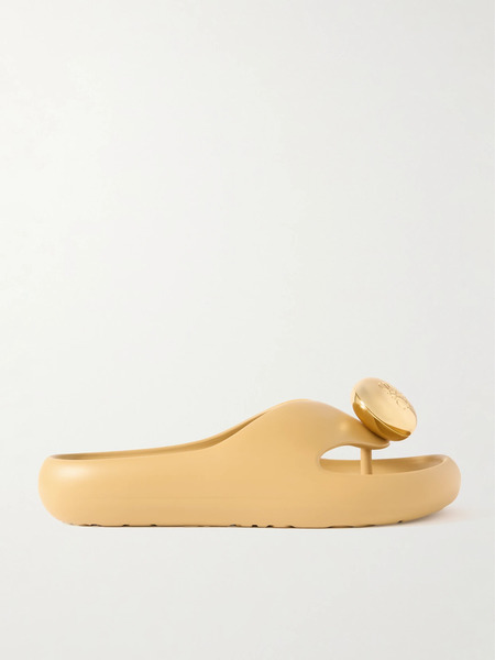  Loewe Loewe - + Paula's Ibiza Bubble Logo-detailed Rubber Slides - Beige 