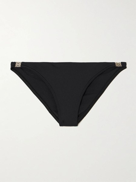  Loewe Loewe - + Paula's Ibiza Embellished Bikini Briefs - Black 