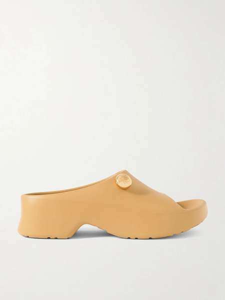  Loewe Loewe - + Paula's Ibiza Foam Pebble Embellished Rubber Slides - Beige 