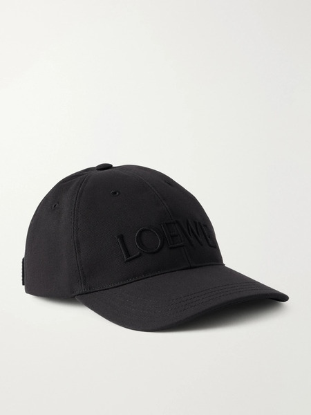  Loewe Loewe - + Paula's Ibiza Logo-embroidered Cotton-twill Cap - Black 