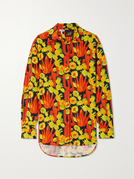  Loewe Loewe - + Paula's Ibiza Printed Woven Shirt - Orange 