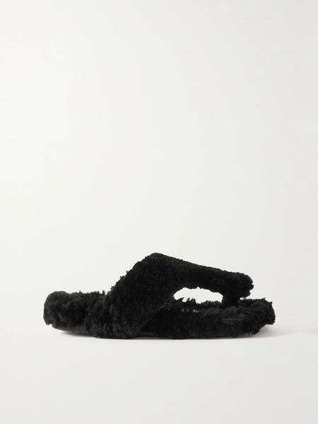  Loewe Loewe - Shearling Sandals - Black 