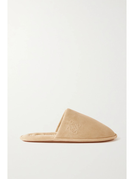  Loewe Loewe - Suede Slippers - Beige 