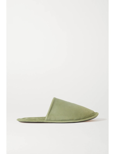  Loewe Loewe - Suede Slippers - Light Green 