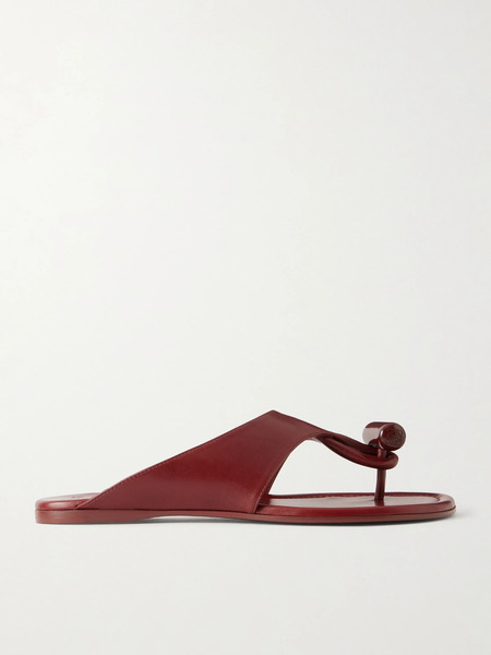  Loewe Loewe - Toggle Leather Slides - Brick 