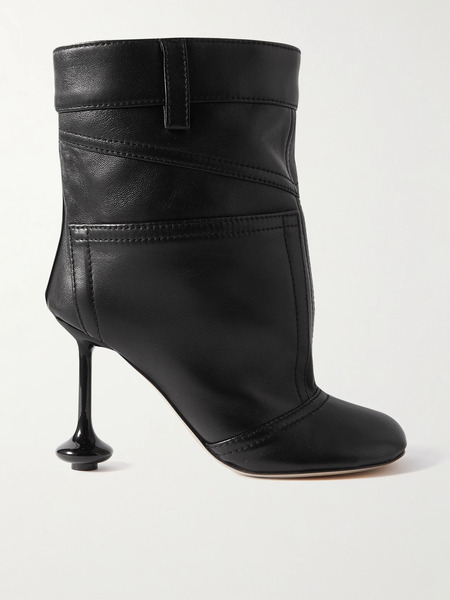  Loewe Loewe - Toy Paneled Leather Ankle Boots - Black 