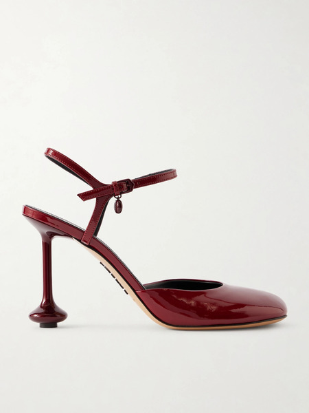  Loewe Loewe - Toy Patent-leather Pumps - Burgundy 
