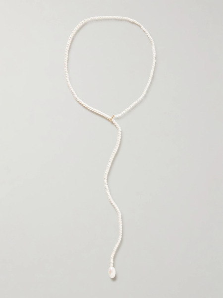  Loren Stewart Loren Stewart - Cosette Gold Pearl Necklace - White 