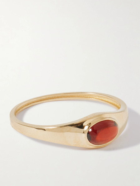  Loren Stewart Loren Stewart - 14-karat Gold Garnet Ring - Red 