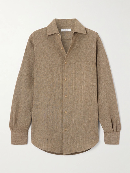  Loro Piana Loro Piana - Andrè Linen Shirt - Brown 