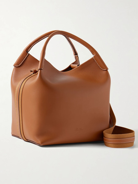  Loro Piana Loro Piana - Bale Large Leather Bag - Camel 
