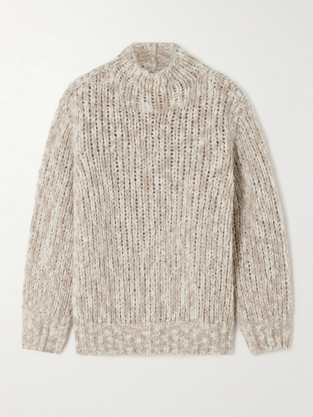  Loro Piana Loro Piana - Cashmere And Silk-blend Sweater - Beige 