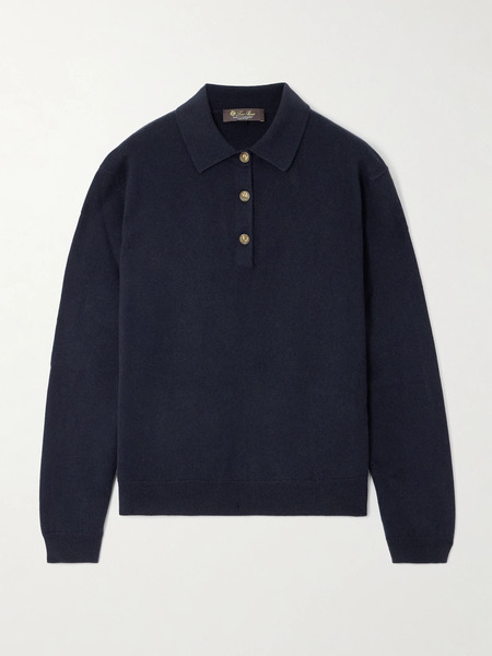  Loro Piana Loro Piana - Cashmere Polo Sweater - Navy 