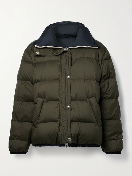  Loro Piana Loro Piana - Mitty Reversible Two-tone Quilted Shell Down Jacket - Dark Green 