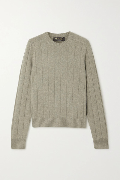  Loro Piana Loro Piana - Ribbed Cashmere Sweater - Light Brown 