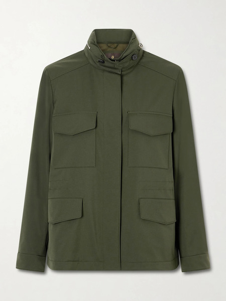  Loro Piana Loro Piana - Traveller Mini Windmate® Shell Jacket - Army Green 