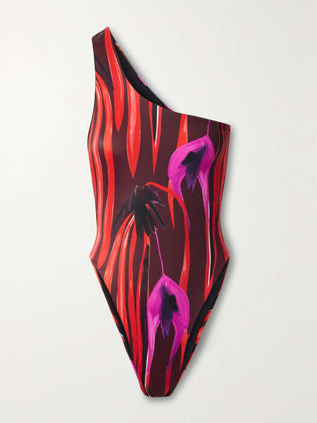  Louisa Ballou Louisa Ballou - One-shoulder Recycled Swimsuit - Red 