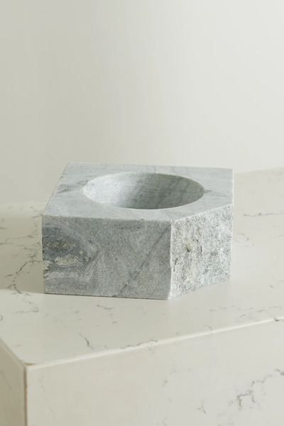  Louise Roe Louise Roe - Gallery Object Stone Candle Holder - Green 