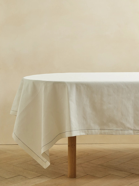  Louise Roe Louise Roe - + Sophia Roe S.r Collection Embroidered Cotton And Linen-blend Table Cloth - White 