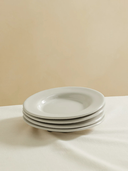  Louise Roe Louise Roe - + Sophia Roe S.r Collection Set Of Four Ceramic Dessert Plates - Off-white 