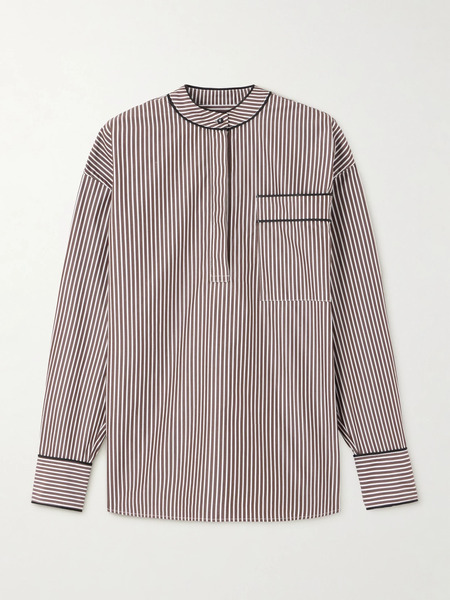  Loulou De Saison Loulou De Saison - Verna Striped Cotton-poplin Shirt - Multi 