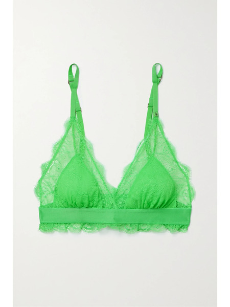  Love Stories Love Stories - + Net Sustain Love Recycled Lace Soft-cup Triangle Bra - Bright Green 