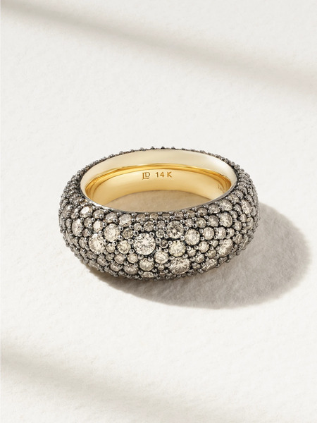  Lucy Delius Lucy Delius - Bombé 14-karat Gold Diamond Ring - 7 