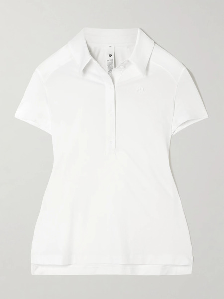  Lululemon Lululemon - Quick Dry Short Sleeve Stretch Recycled Polo Shirt - White 