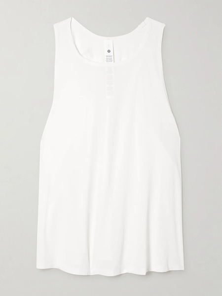  Lululemon Lululemon - Ruched Stretch Recycled-jersey Tank - White 