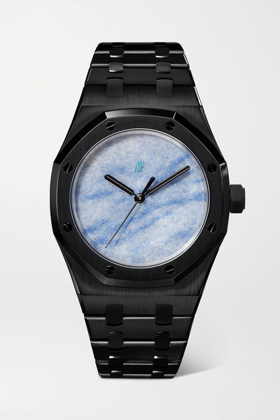  Mad Mad - Audemars Piguet Royal Oak Limited Edition Automatic 37mm Dlc-coated Stainless Steel Watch - Blue 