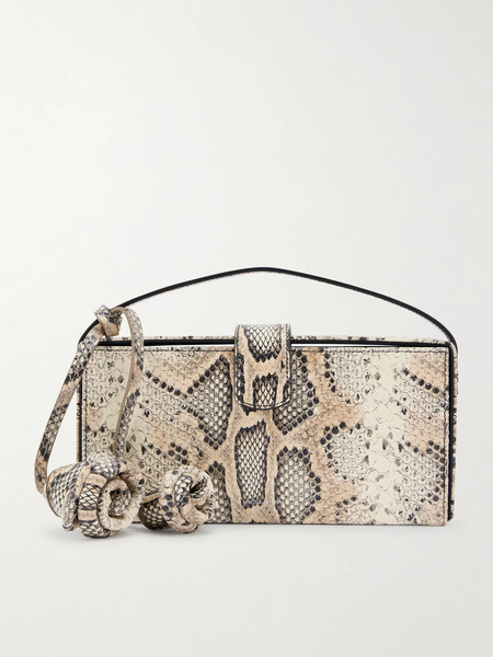  Magda Butrym Magda Butrym - Apolonia Snake-effect Leather Clutch - Snake Print 