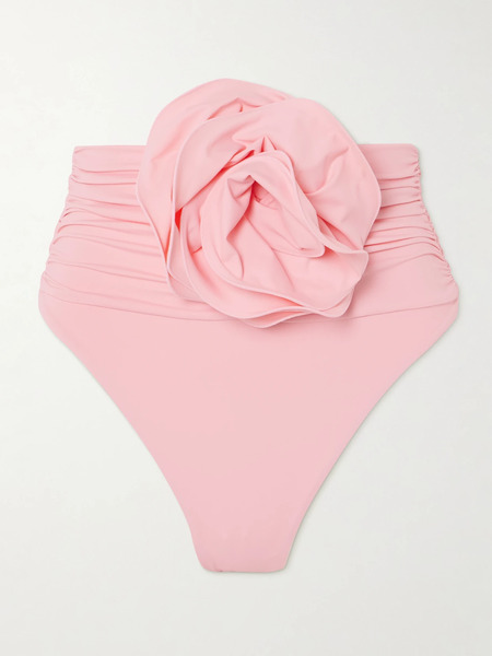 Magda Butrym Magda Butrym - Appliquéd Ruched Bikini Briefs - Pink 