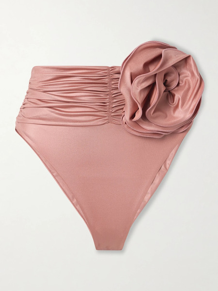  Magda Butrym Magda Butrym - Appliquéd Ruched Bikini Briefs - Pink 