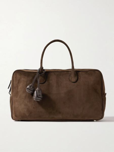  Magda Butrym Magda Butrym - Brigitte Large Leather-trimmed Suede Tote - Brown 