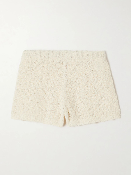  Magda Butrym Magda Butrym - Cotton-blend Bouclé Shorts - Neutral 