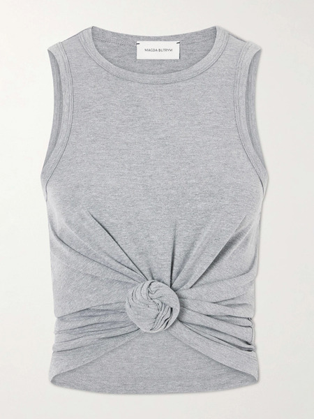  Magda Butrym Magda Butrym - Cotton-stretch Tank Top - Gray 