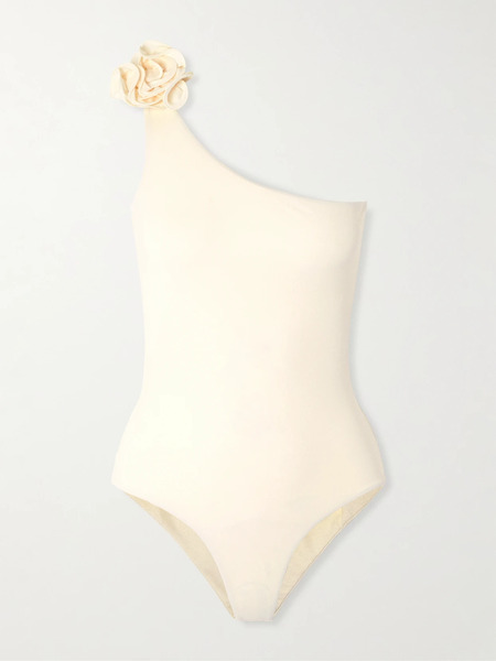  Magda Butrym Magda Butrym - Embellished One-shoulder Swimsuit - Cream 
