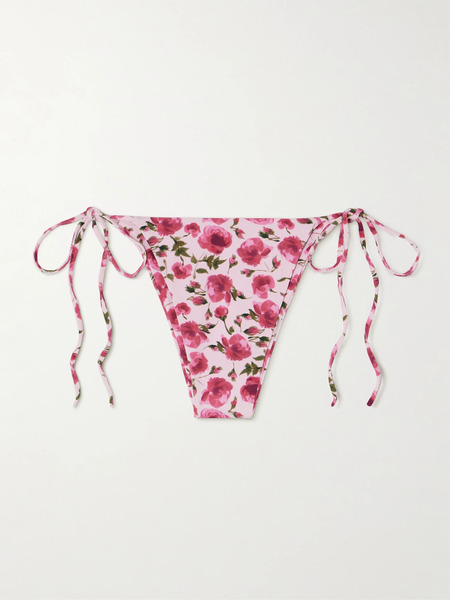  Magda Butrym Magda Butrym - Floral-print Bikini Briefs - Pink 