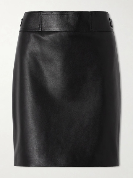  Magda Butrym Magda Butrym - Leather Midi Skirt - Black 