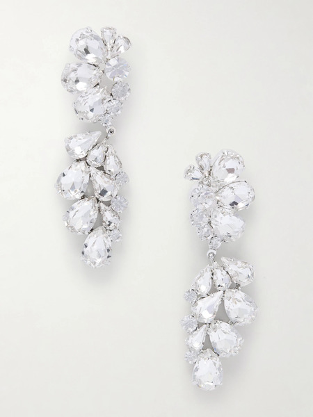  Magda Butrym Magda Butrym - Silver-tone Crystal Earrings - One Size 